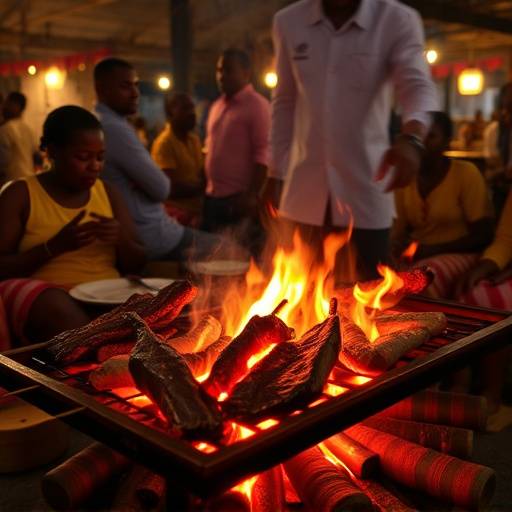 Shisa Nyama: Grilled meat prepared over an open fire, a social gathering and culinary experience